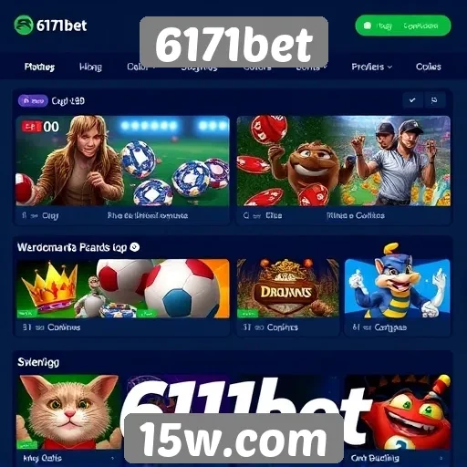 Comparação de jogos disponíveis no site 6171bet
